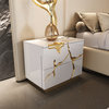 Modrest Aspen Modern Beige, White, Gold Estern King Bedroom Set