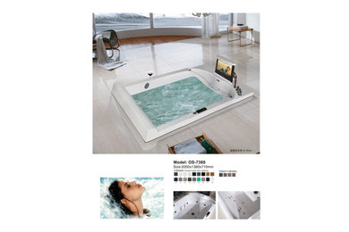 Oasis Recessed Drop In (MT 7365) Massage Bathtub with TV option