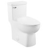 Classe One Piece Toilet with Front Flush Handle 1.28gpf, Glossy White