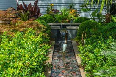 Design ideas for a tropical garden in Charleston.