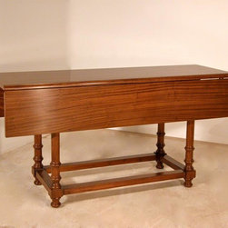 Wright Table Company - The No. 660 Drop Leaf, Turned Leg Dining Table - Dining Tables