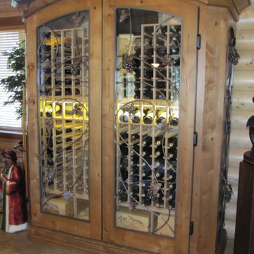 Liberty Hill TX - Rustic Ranch Wine Cabinet