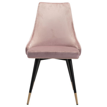 Raiden Dining Chair Gray Set of 2, Pink