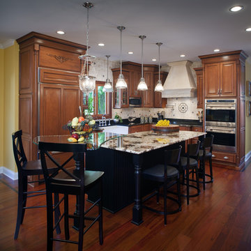 Traditional kitchen with flare