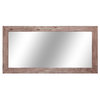 Vintage Red Oak Shiplap Style Vanity Mirror, 60"x30"