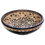 NOVICA - Harvest, Java Wood Batik Centerpiece - From Gunadi, this decorative bowl showcases the ancient Javanese art of batik. The centerpiece is carved from native wadang wood. The motif is called lung-lungan, which depicts vines. Many variations of this motif exist.