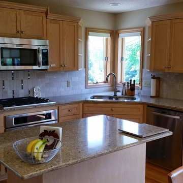 Whitewashed Oak Kitchen in Inver Grove Heights