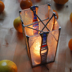 Red White and Blue Hurricane - Candleholders