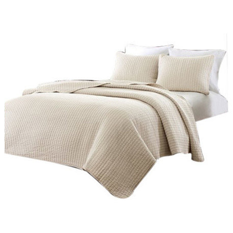 Madison Park Microfiber Coverlet Mini Set, King