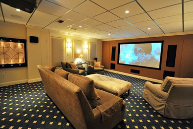 Example of a home theater design in Birmingham
