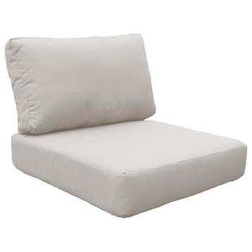 Covers for Low-Back Chair Cushions 6 inches thick in Beige