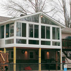 Patio Enclosures Second Story Sunroom - Traditional - Exterior