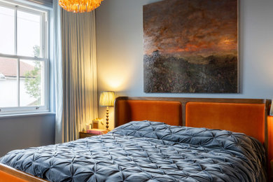 Traditional bedroom in Sussex.