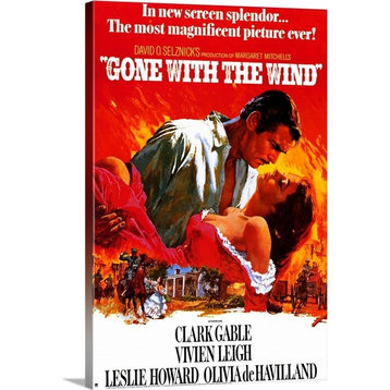 "Gone With The Wind (1939)" Wrapped Canvas Art Print, 20"x30"x1.5"