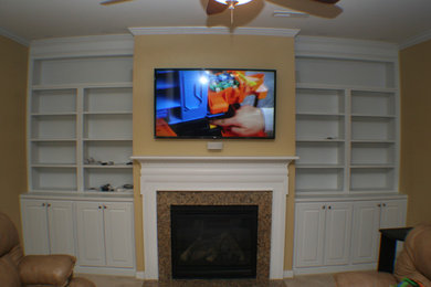 Custom Fireplace Cabinets and Bose 600 system