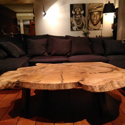 Oak slice coffee table 2 - Coffee Tables & Side Tables