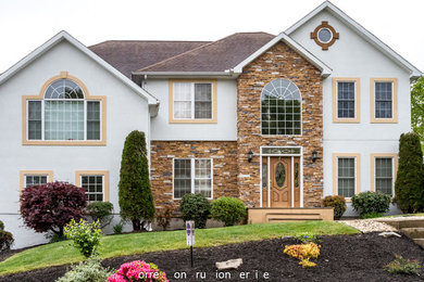 Example of an arts and crafts exterior home design in Other