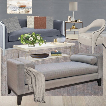 Sleek and Tonal Living Room
