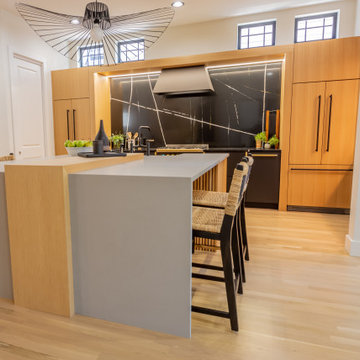 Matte Black & Rift White Oak