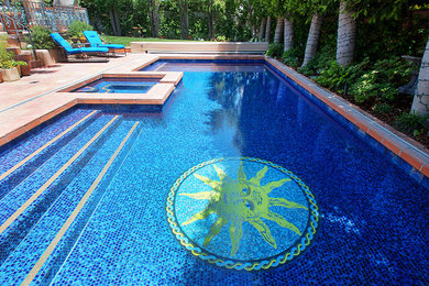 Example of a trendy pool design in Chicago