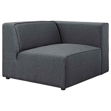 Mingle Upholstered Fabric Right-Facing Sofa, Gray