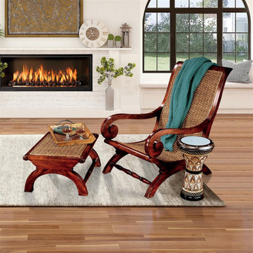 Design Toscano British Plantation Chair & Footstool