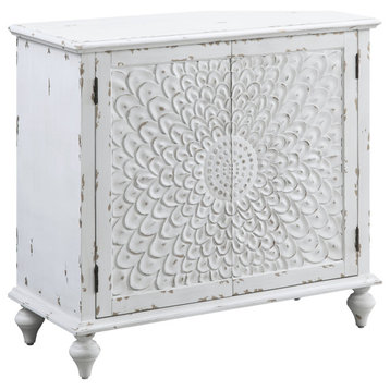 Ac00286, Console Table, Antique White Finish, Daray