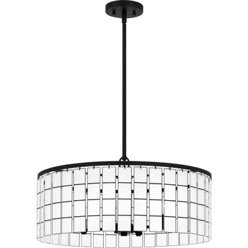 4 Light Pendant In Contemporary Style-11 Inches Tall and 22 Inches Wide