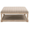 40" Square Townsend Taupe Upholstered Coffee Table With Storage