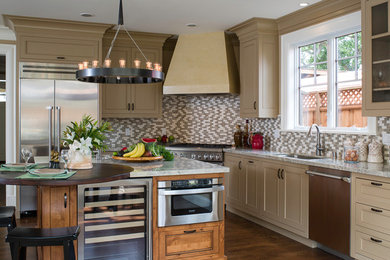 Example of a trendy kitchen design in San Francisco