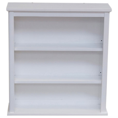 Dorset 27"W x 29"H Wall Mounted Bath Storage Cabinet, Two Open Shelves