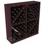 Wine Racks America - Solid Diamond Storage Bin, Redwood, Burgundy - This solid wooden wine cube is a perfect alternative to column-style racking kits. Holding 8 cases of wine bottles, you can double your storage capacity with back-to-back units without requiring more access area. This rack is built to last. That is guaranteed.