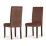 Distressed Saddle Brown Faux Leather