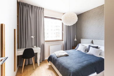 Design ideas for a scandinavian bedroom in Other.