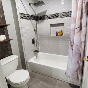 Rustic and Elegant Jack & Jill Bathroom Update