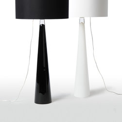Glass, Black and White - Table Lamps