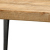 Rustic Minimalist Wood Iron Coffee Table 44" Natural Classic Farmhouse