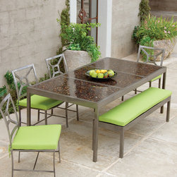 Modern Living 82" Mosaic Dining Table - Outdoor Dining Tables