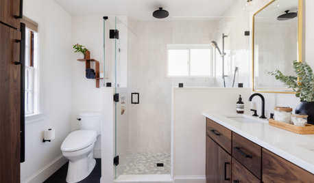 Before and After: 4 Bathrooms Under 57 Square Feet Lose the Tub