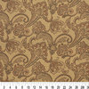 Orange Tan Brown Floral Foliage Indoor Outdoor Upholstery Fabric By The Yard