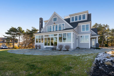 Example of an exterior home design in Portland Maine