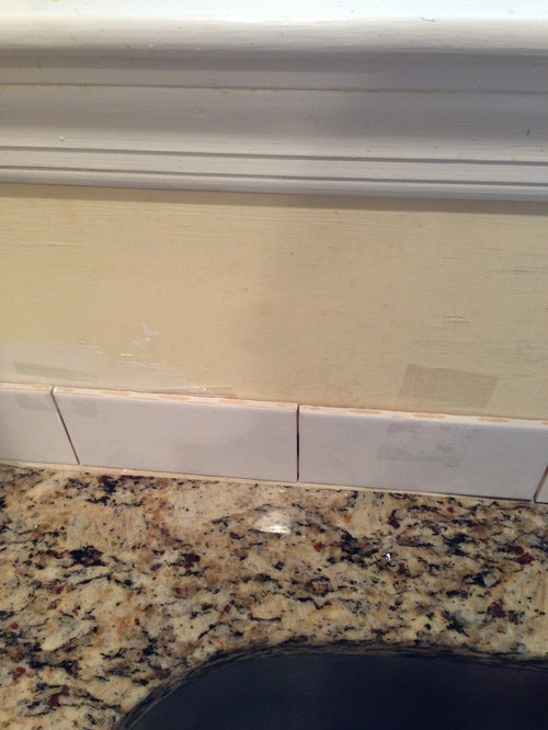 Gap when adding backsplash