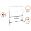 Luxor Mobile 60"W x 40"H Dry Erase Double-Sided Magnetic Whiteboard