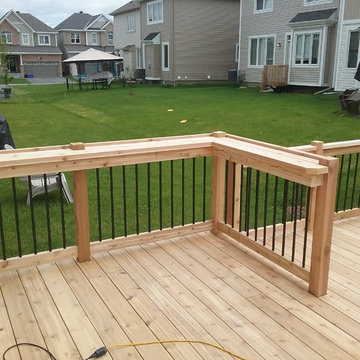 Spring 2017 - Two Level Deck with Simple Bar Top