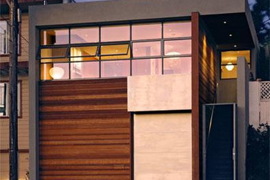 Example of a minimalist exterior home design in San Francisco