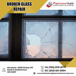 Broken Glass Repair service &ndash; Washington DC - Windows