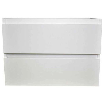 Salt 18Dx30" Floating Bathroom Vanity, Cabinet Only, Glossy White