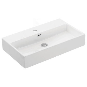 WS Bath Collections Quattro 70.01 Quattro 27-5/8" Rectangular - White
