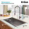 Kraus KHU100-32-1610-53 Standart PRO 32" Undermount Single Basin - Chrome