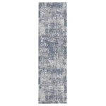 Nourison - Nourison Rustic Textures 2'2" x 7'6" Grey Modern Indoor Area Rug - At home in a country cabin or urban loft, the Rustic Textures Collection from Nourison blends earthen tones and contemporary abstracts together in beautifully textured modern rugs that are sure to bring a rustic sensibility to to any decor.